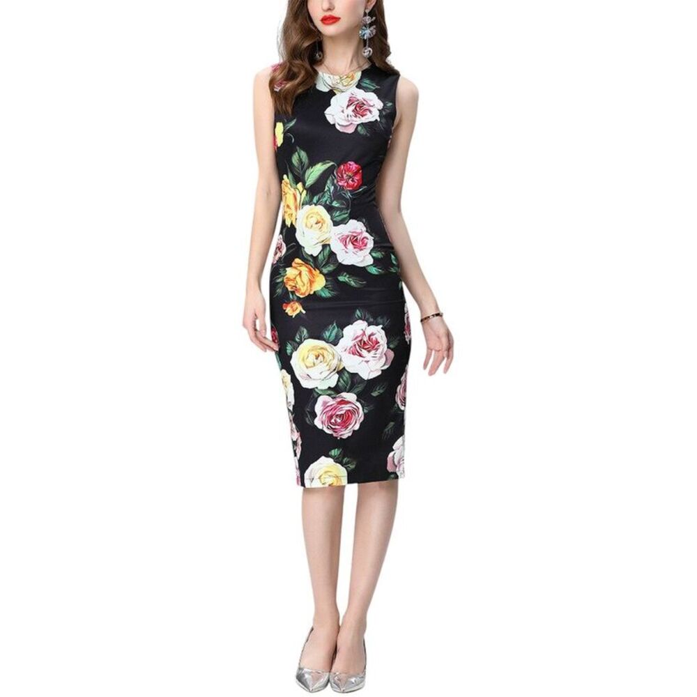 Elaine Womens  Midi Dress